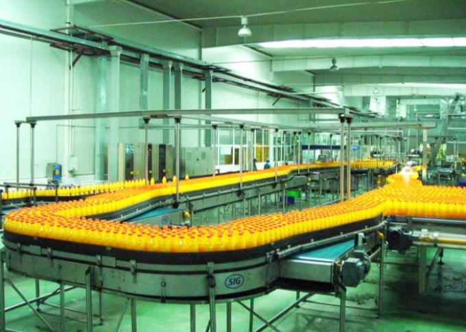 자동화된 과일 주스 음료 생산 라인 포장 컨베이어 체계
