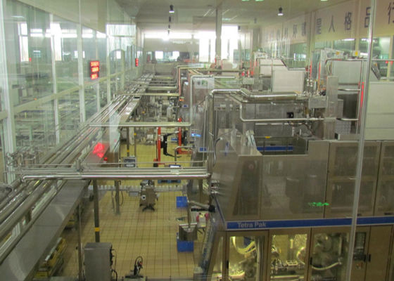 중국 자동화된 낙농장 우유 생산 선 패킹 컨베이어 체계 협력 업체